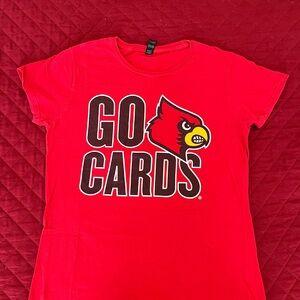 Gildan Bright Red 'Go Cards' Graphic Tee